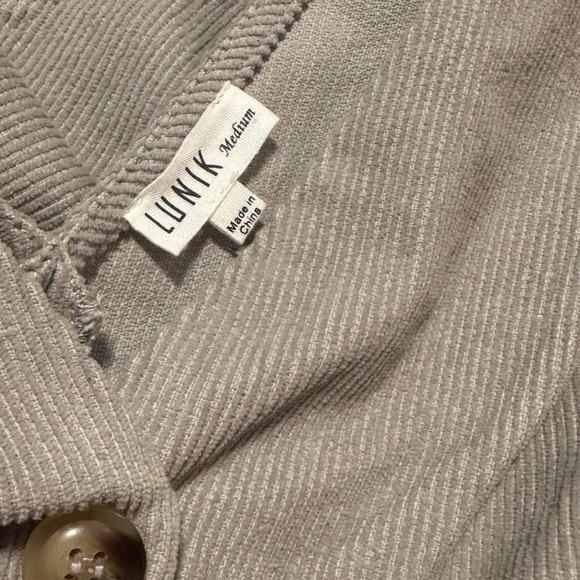 Gray Button-Down Dress - Picture 3 of 3